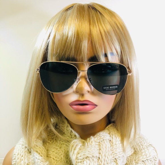 Women’s Steve Madden Aviator Sunglasses With 100% UV Protection - Picture 1 of 7
